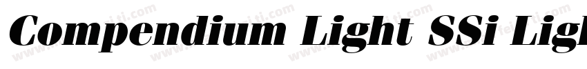 Compendium Light SSi Light字体转换